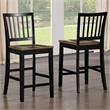 Pemberly Row Wood Modern / Contemporary Counter Chair in Brown
