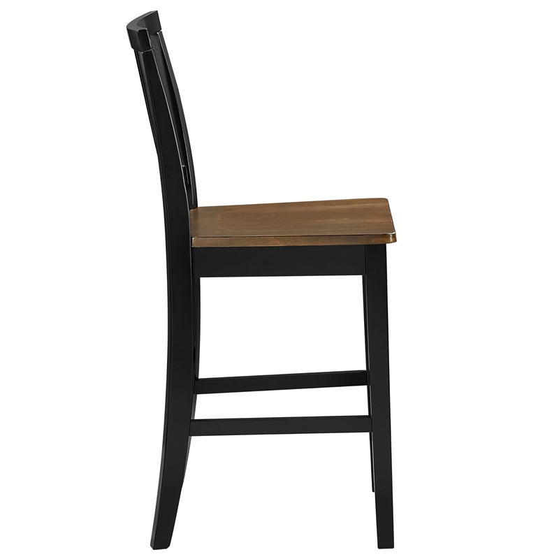 Pemberly Row Wood Modern / Contemporary Counter Chair in Brown