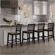 Pemberly Row Wood Modern / Contemporary Counter Chair in Brown