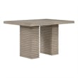 Pemberly Row Contemporary 5-Piece Counter Dining Set in Gray