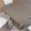 Pemberly Row Contemporary 7-Piece Complete Dining Set in Brown