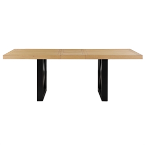 Pemberly Row Engineered Wood Contemporary 36&quot Counter Table with Black Base