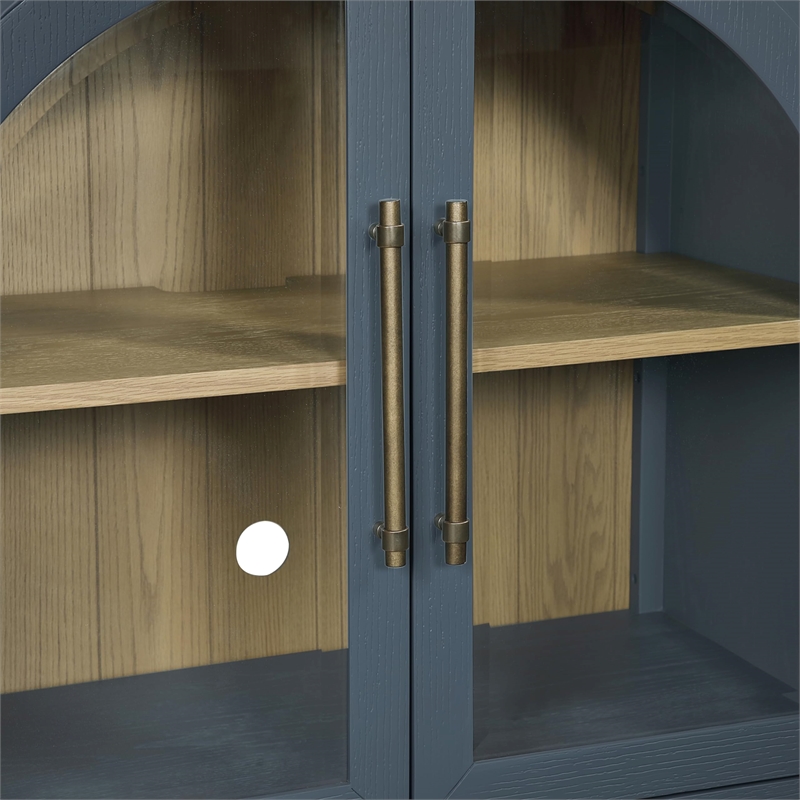 Pemberly Row Engineered Wood Modern / Contemporary Server in Blue