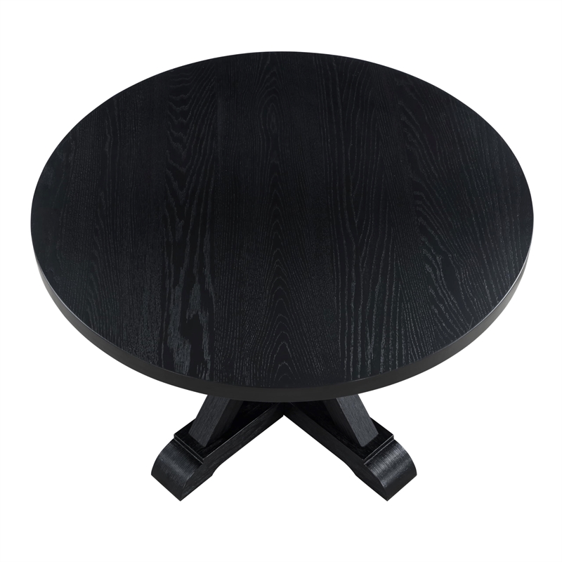 Pemberly Row Modern / Contemporary Black 5-piece Complete Dining Set