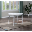 Pemberly Row Contemporary 3-piece Drop Leaf Dining Set in White