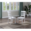 Pemberly Row Contemporary 3-piece Drop Leaf Dining Set in White