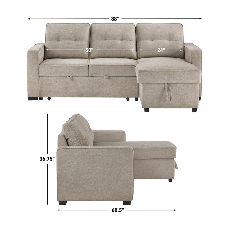 Pemberly Row Modern / Contemporary Reversible 95