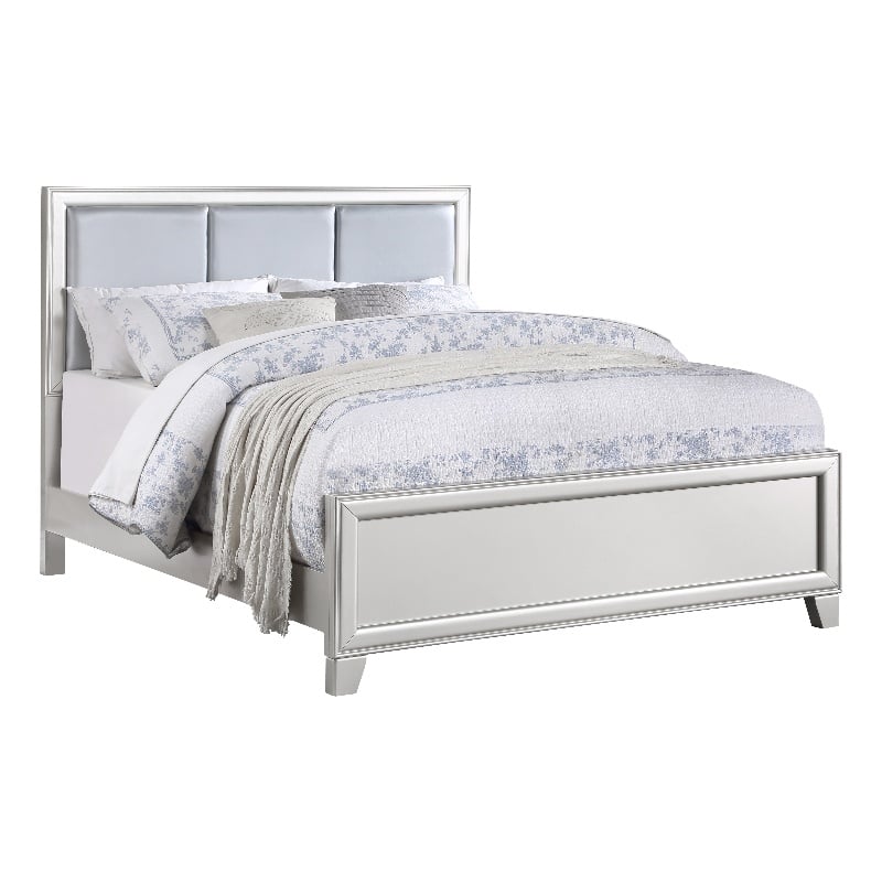 Pemberly Row Contemporary Queen 4-piece Bedroom Set in White