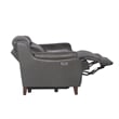 Pemberly Row Engineered Wood Contemporary Power Recliner in Charcoal