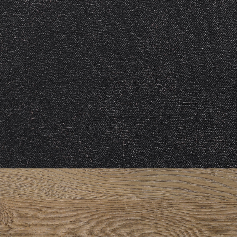 Pemberly Row Faux Leather Seating Contemporary Brown Side Chair in Black