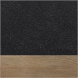 Pemberly Row Faux Leather Seating Contemporary Brown Side Chair in Black