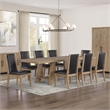 Pemberly Row Faux Leather Seating Contemporary Brown Side Chair in Black