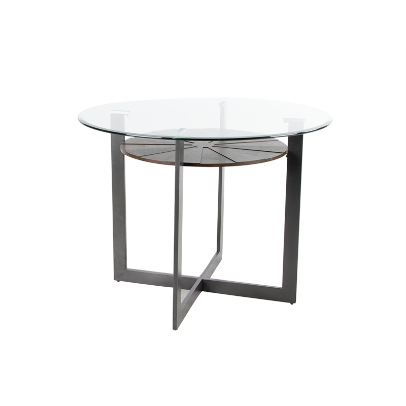 Pemberly Row Modern / Contemporary 5 piece Counter Set in Brown