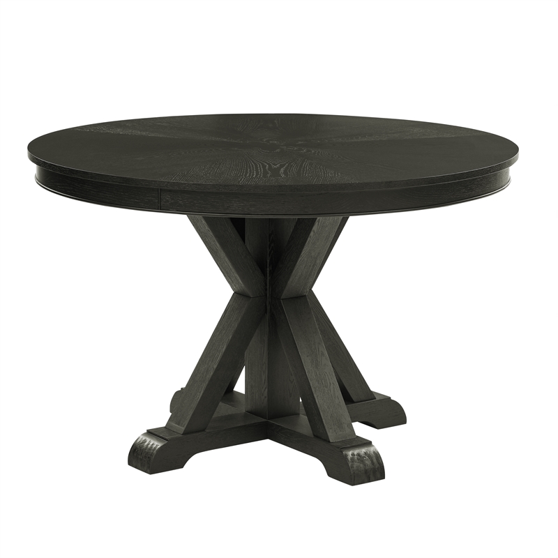 Pemberly Row Modern / Contemporary Dining Table in Black Finish