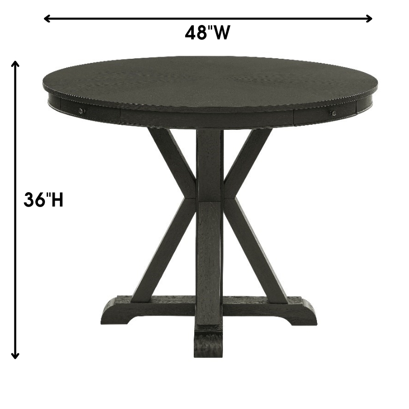 Pemberly Row Modern / Contemporary Counter Table in Black Finish