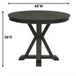 Pemberly Row Modern / Contemporary Counter Table in Black Finish