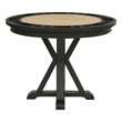 Pemberly Row Contemporary Counter Table with Game Top in Black and Sand