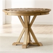 Pemberly Row Contemporary Counter Table with Game Top in Natural Finish