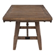 Pemberly Row Contemporary 6-piece Dining Set with One Bench in Brown