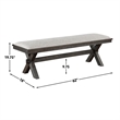 Pemberly Row Contemporary 6-Piece Complete Dining Set in Black