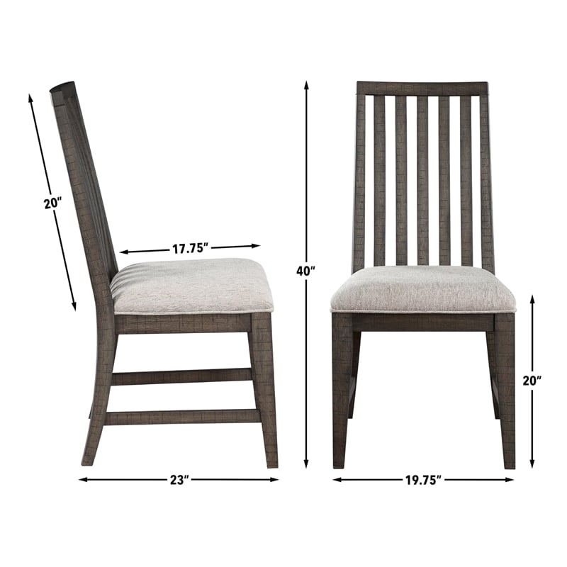 Pemberly Row 5-Piece Dining Set (Dining Table & 4 Side Chairs) in Black