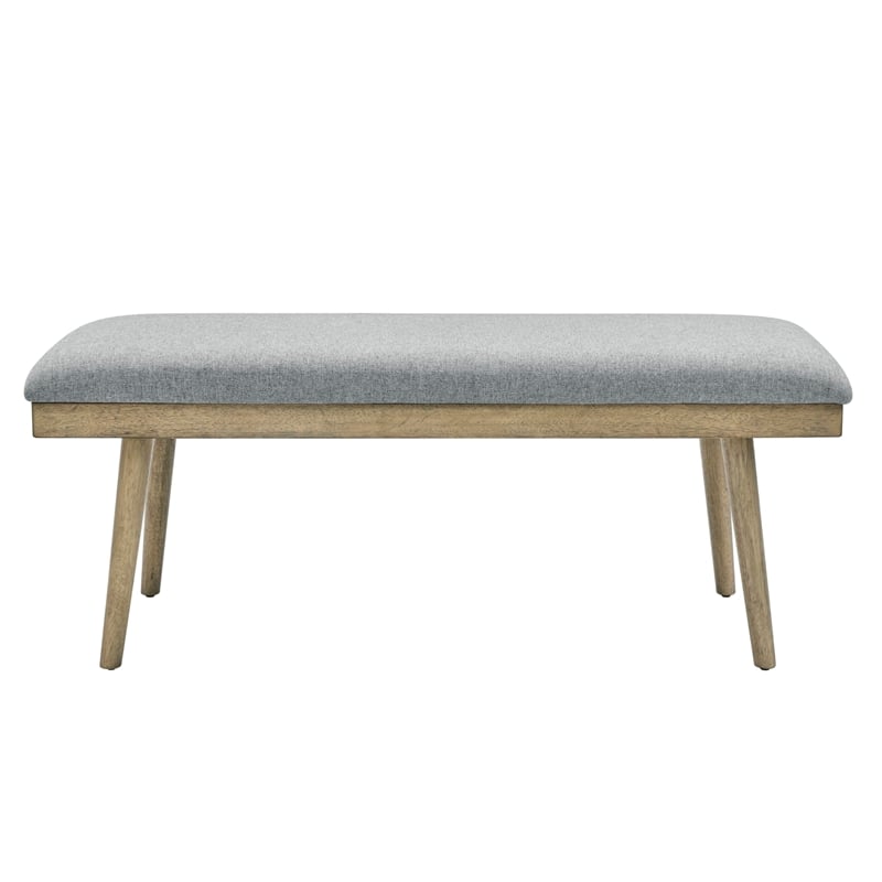 Pemberly Row Contemporary 6 piece Complete Dining Set in Brown/Gray