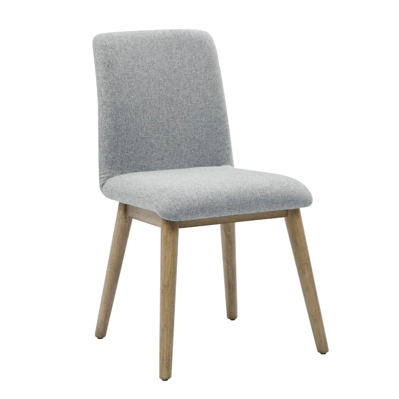 Pemberly Row Contemporary 6 piece Complete Dining Set in Brown/Gray