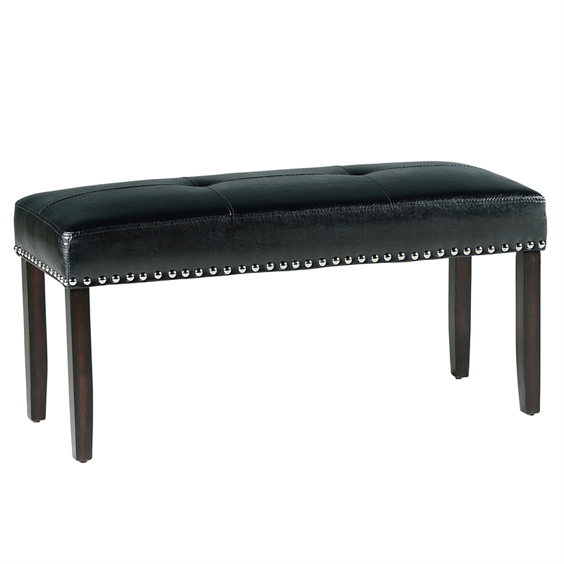 Pemberly Row Engineered Wood Contemporary 6-piece Dining set in Black