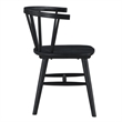 Pemberly Row Contemporary 5-piece 42in Round Dining Set in Black