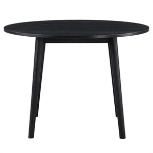 Pemberly Row Engineered Wood Modern / Contemporary Black Round Table