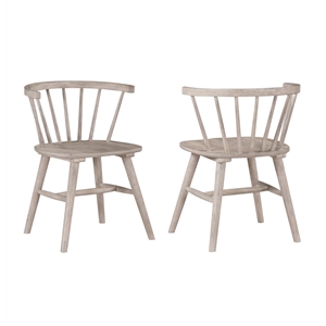 Pemberly Row Modern / Contemporary Solid Wood Dining Chair in Tan