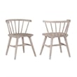 Pemberly Row Modern / Contemporary Solid Wood Dining Chair in Tan