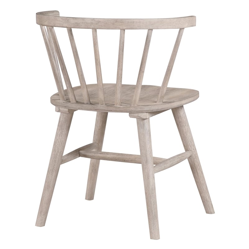 Pemberly Row Modern / Contemporary Solid Wood Dining Chair in Tan
