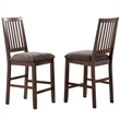 Pemberly Row Contemporary 9-Piece Counter Dining Set in Brown