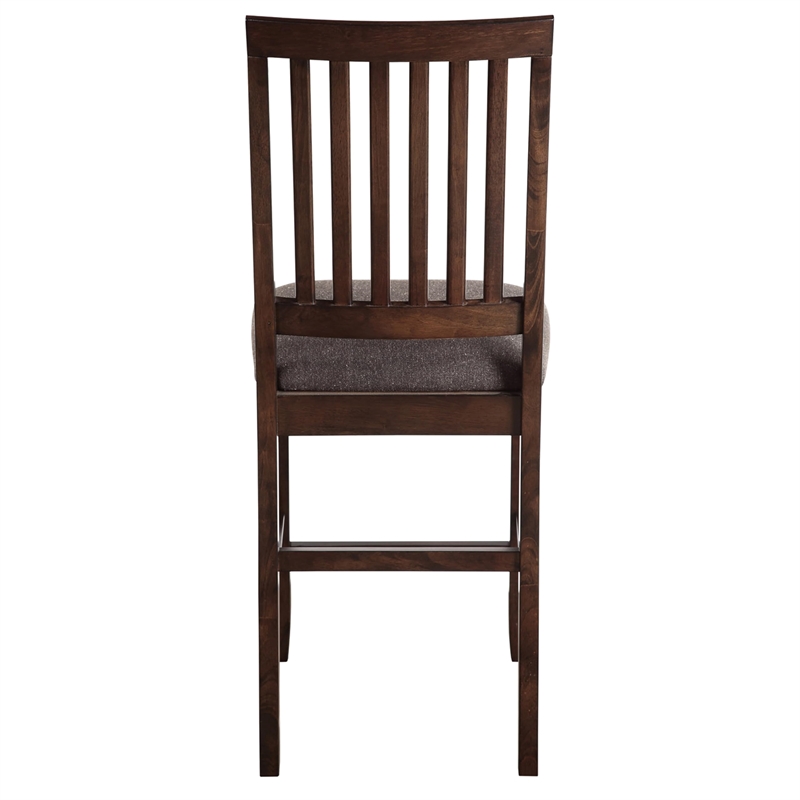 Pemberly Row Contemporary 9-Piece Counter Dining Set in Brown