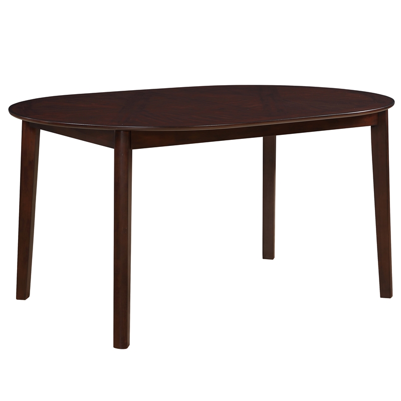Pemberly Row Modern / Contemporary Oval Dining Table in Brown