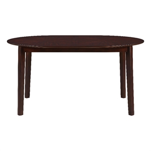 Pemberly Row Modern / Contemporary Oval Dining Table in Brown
