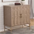 Pemberly Row Modern / Contemporary 2-Door Accent Cabinet in Brown