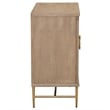 Pemberly Row Modern / Contemporary 2-Door Accent Cabinet in Brown