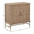 Pemberly Row Modern / Contemporary 2-Door Accent Cabinet in Brown