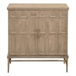 Pemberly Row Modern / Contemporary 2-Door Accent Cabinet in Brown