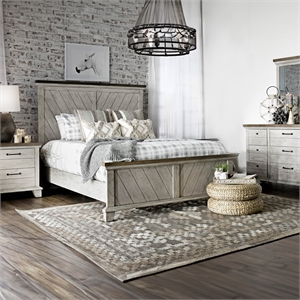 Pemberly Row Contemporary 4-piece Queen Bedroom Set in White