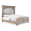 Pemberly Row Engineered Wood Contemporary King 4-piece Bedroom Set in Brown