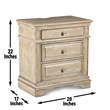 Pemberly Row Engineered Wood Contemporary King 4-piece Bedroom Set in Brown