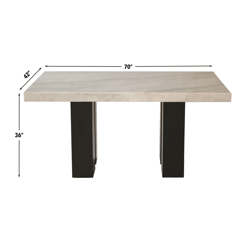 Pemberly Row 9-piece Rectangle Counter Dining Set with Black Chairs