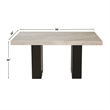 Pemberly Row 9-piece Rectangle Counter Dining Set with Black Chairs