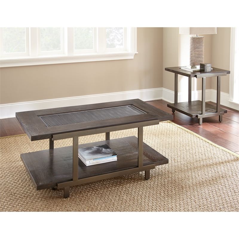 Pemberly Row Contemporary 3-piece Complete Dining Set in Brown