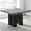 Pemberly Row Square 5-piece Counter Dining Set with Black Chairs