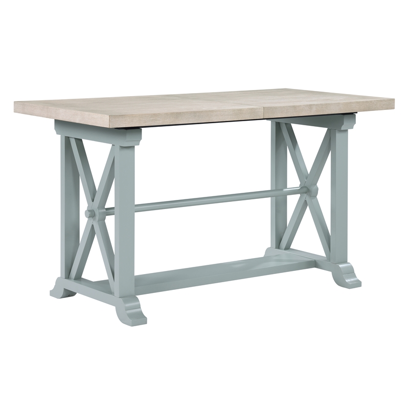 Pemberly Row Engineered Wood Contemporary Green Counter Table
