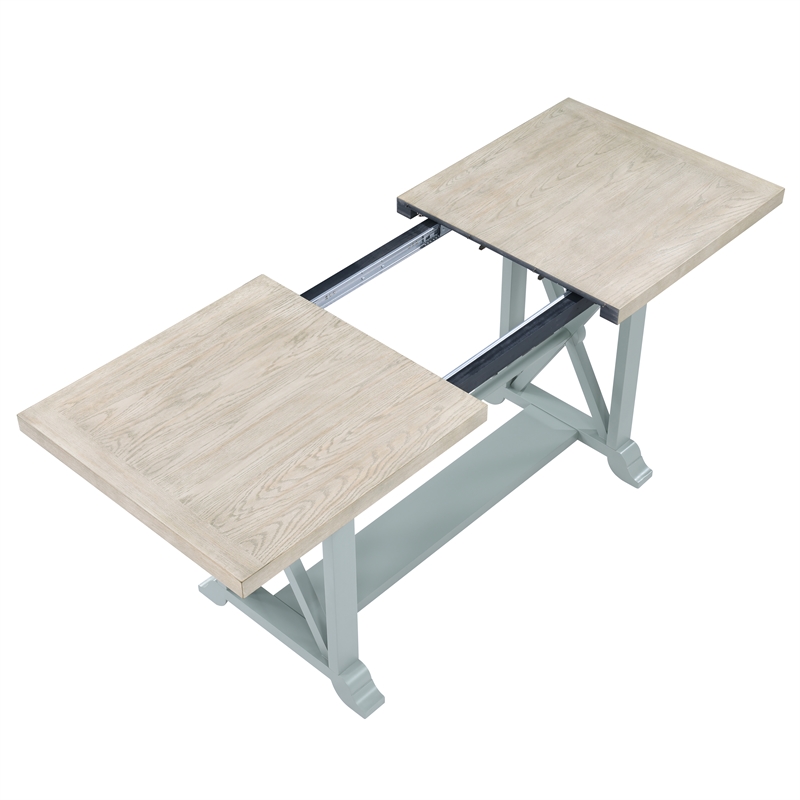 Pemberly Row Engineered Wood Contemporary Green Counter Table